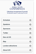 Adam Smith CONFERENCES - Ukrainian Investment Summit 2011 - Web App